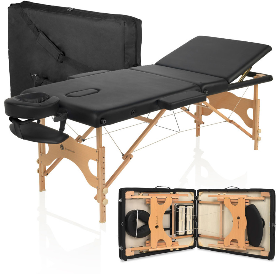 Massagetafel Zengrowth ECONOMY Zwart | Sport Lavit