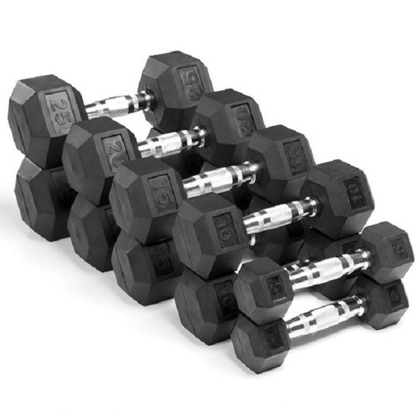 Geneigd zijn Salie conjunctie Rubber Hex dumbbells Core Power| gewichten nodig? | Sport Lavit